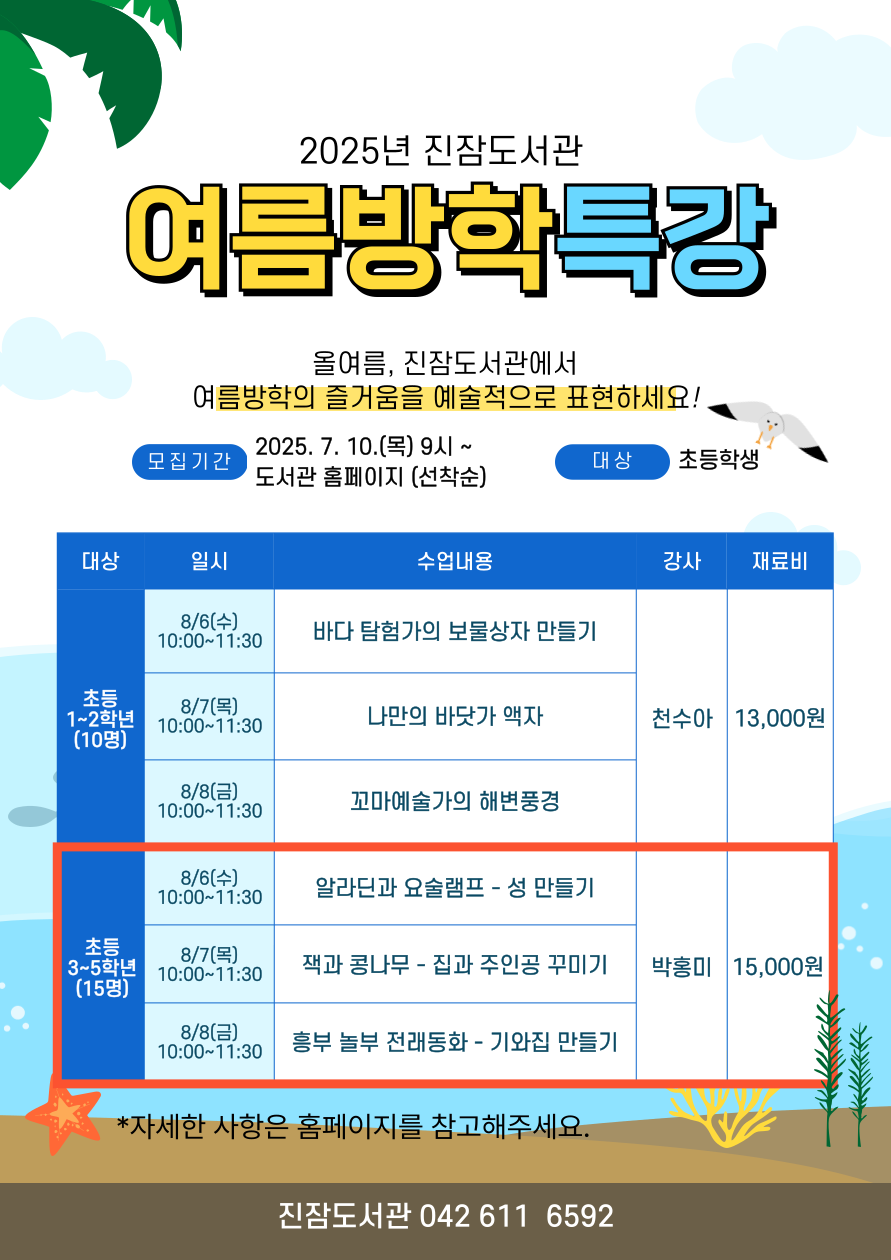 [진잠] 3~5학년 여름방학 특강 "동화나라 집 만들기“